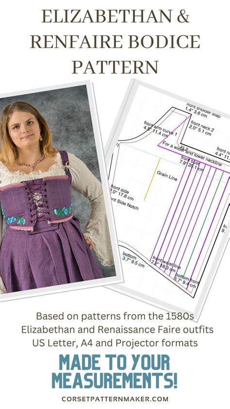 tudor corset|Custom Corset Pattern Generator .